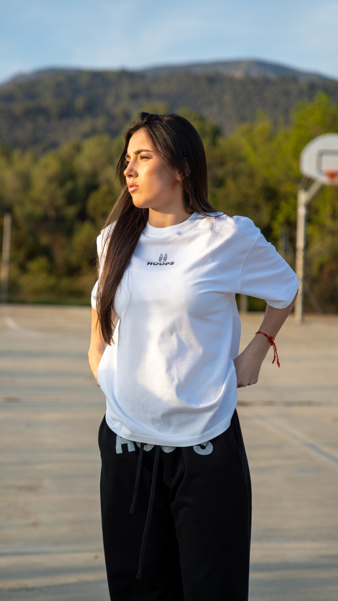 Camiseta Oversized Raised on The Court - White
