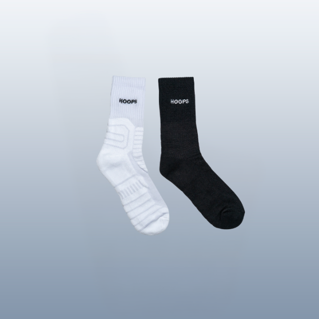 Basketball Socks - BLACK & WHITE