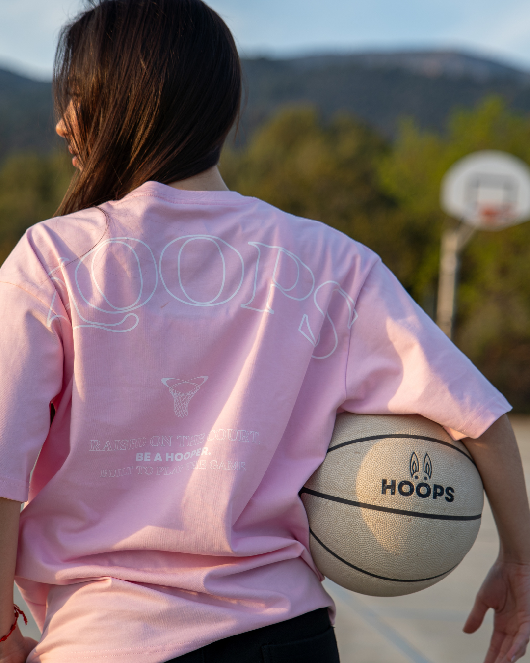 Camiseta Oversized Raised on The Court - Pink