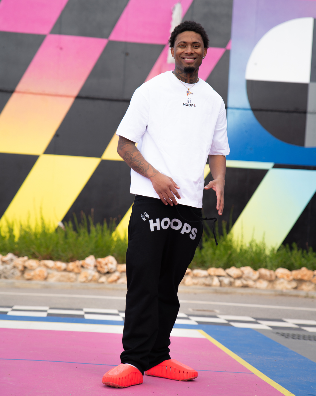 Camiseta Oversized Raised on The Court - White