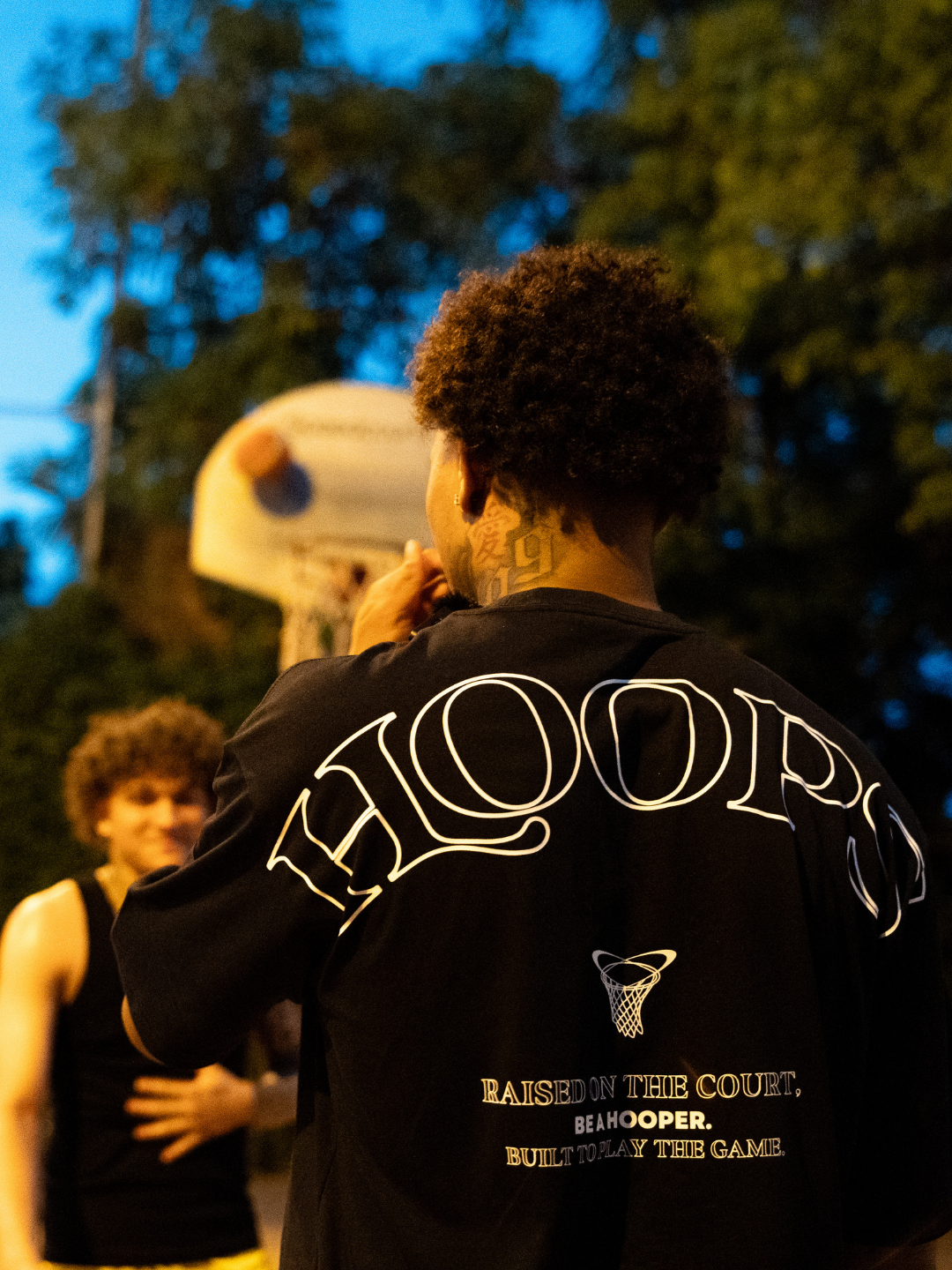 Camiseta Oversized Raised on The Court - Black