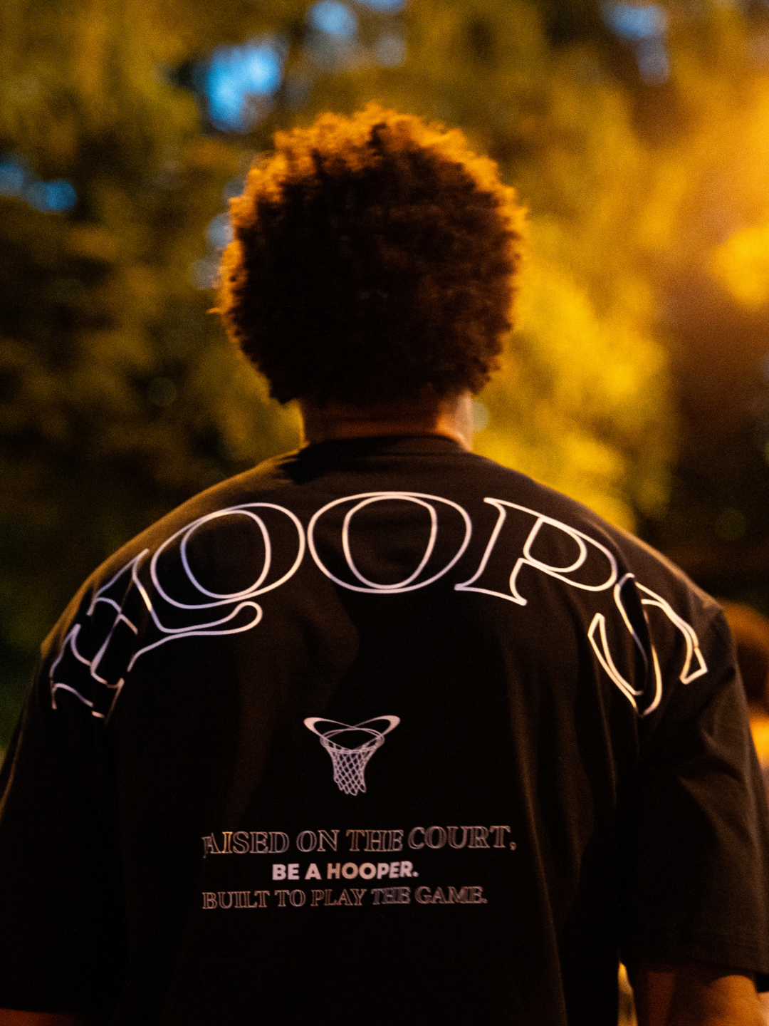 Camiseta Oversized Raised on The Court - Black