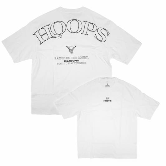 Camiseta Oversized Raised on The Court - White