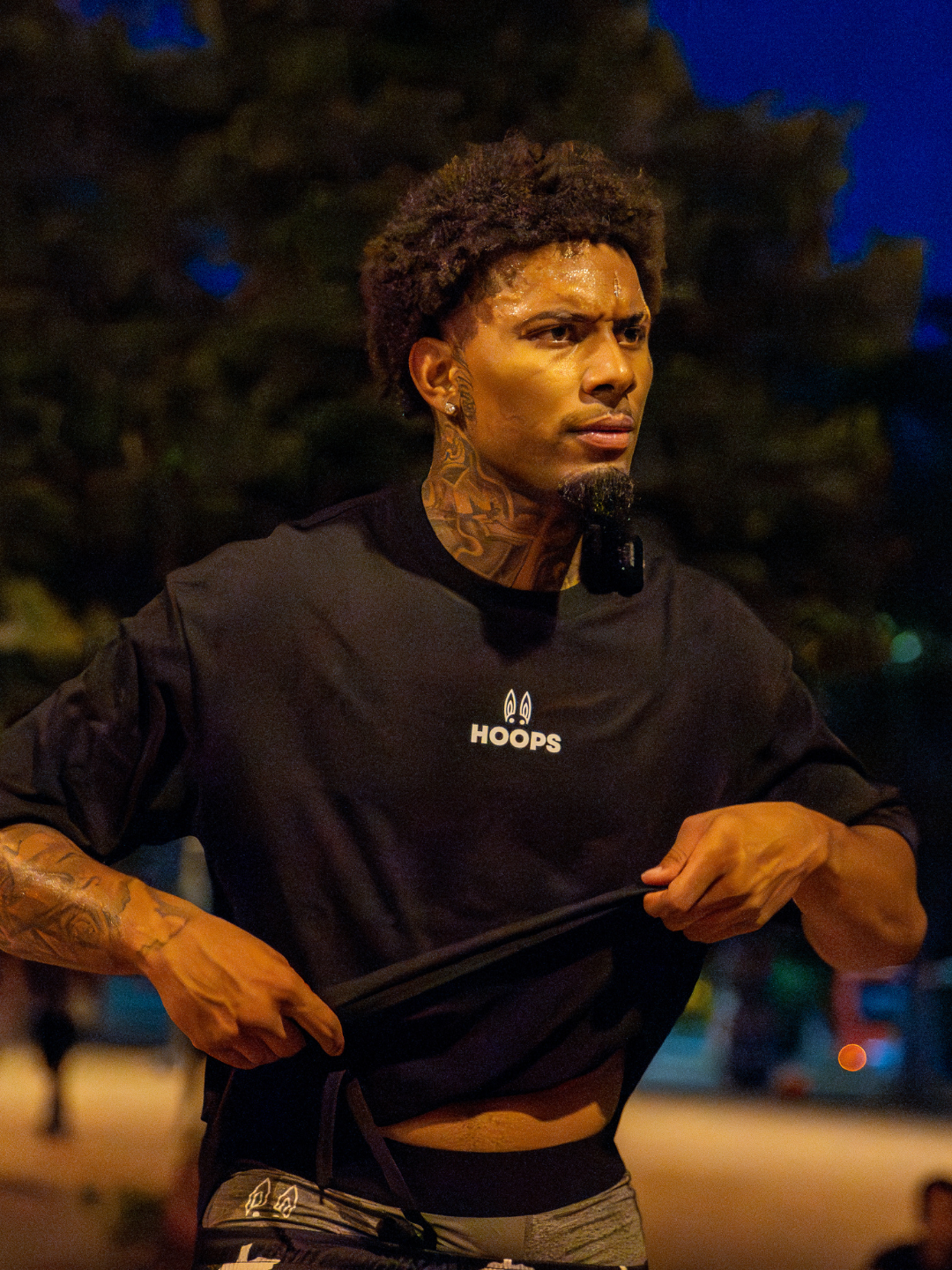 Camiseta Oversized Raised on The Court - Black