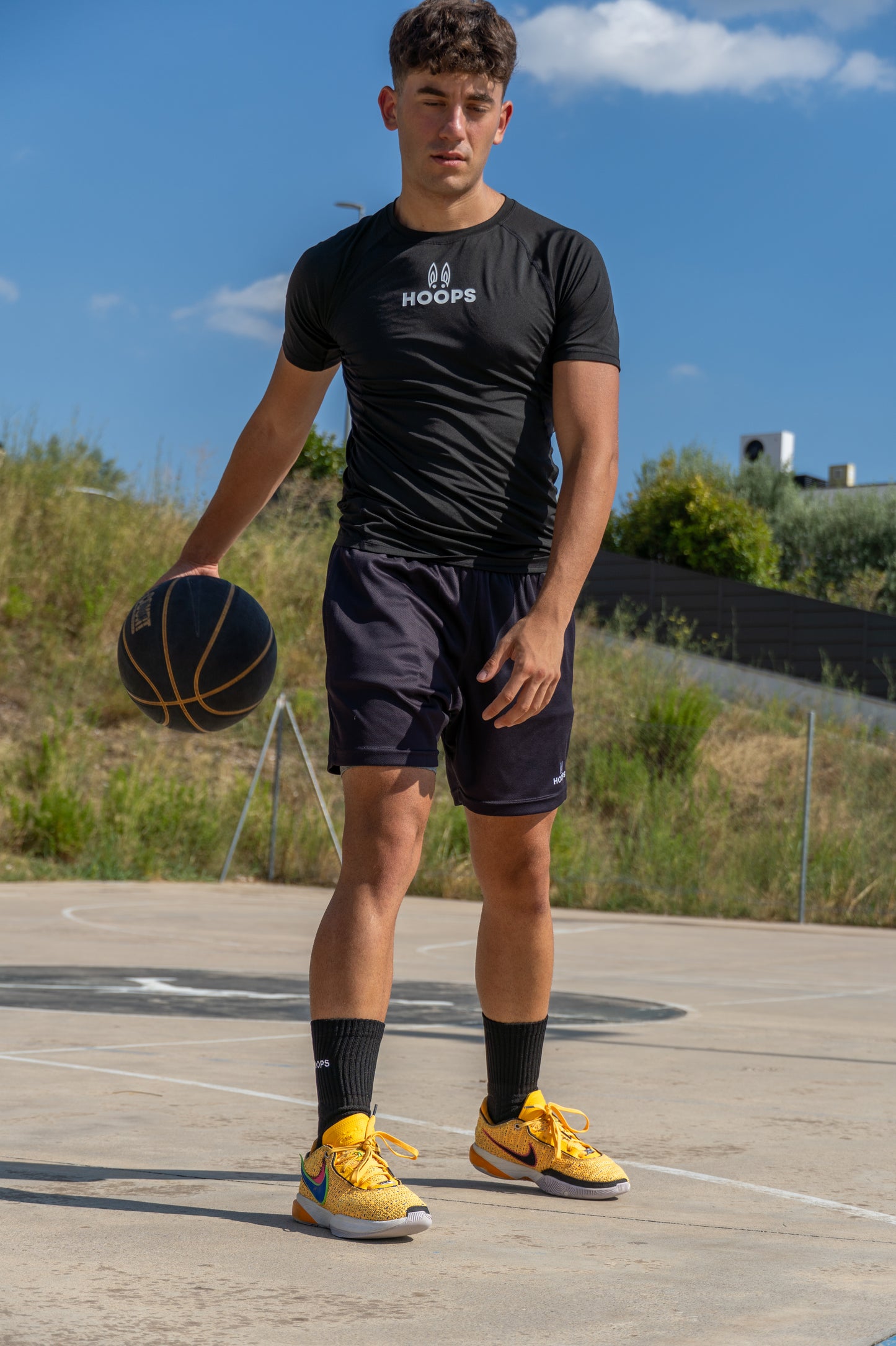 Basketball Socks Black - Pack 3 Unidades