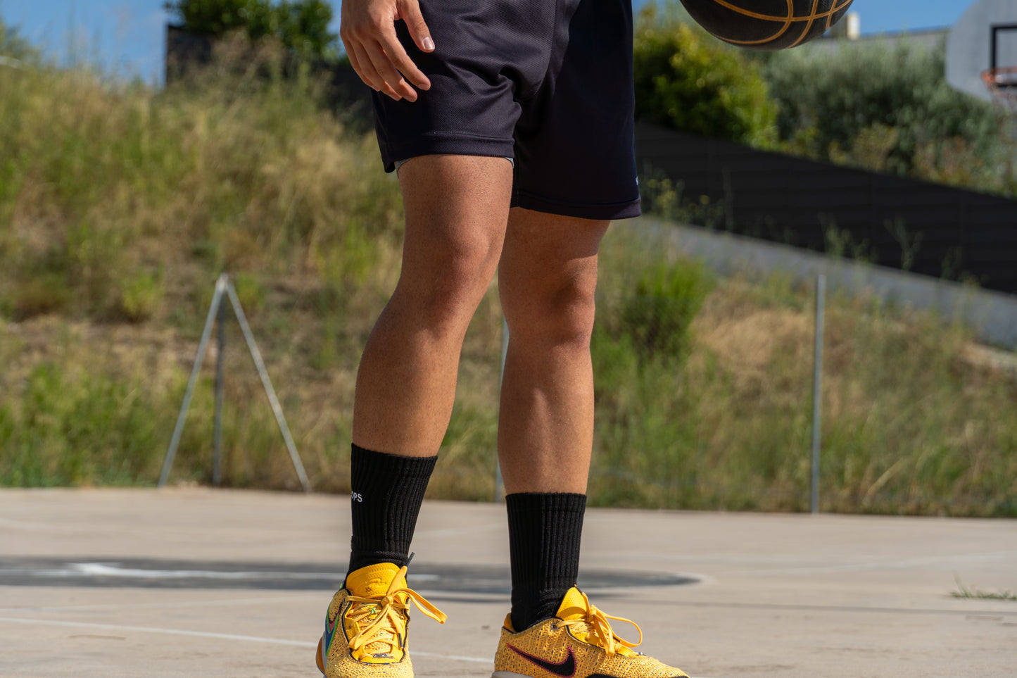 Basketball Socks Black - Pack 3 Unidades