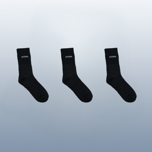 Basketball Socks Black - Pack 3 Unidades